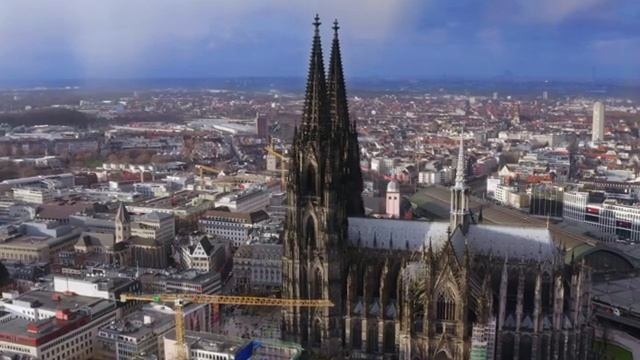 Cologne Cathedral, Germany  video in 4K | Кельнский собор, Германия видео в UHD