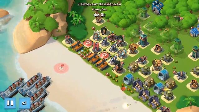 Флот Хаммермана в Boom Beach. Секрет Канонерки!