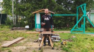 Уличный стол для дачи своими руками за один день