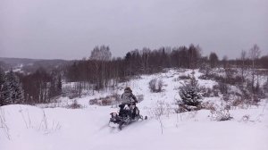 Обкатка снежика продолжается / гоняем по лесам и полям