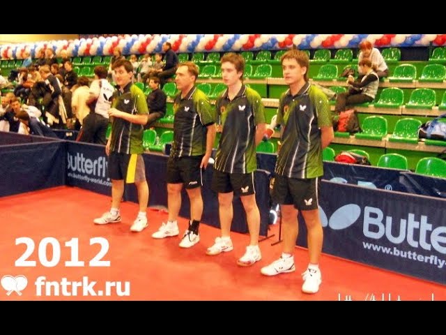 2012 Чемпионат России команда Карелия по настольному теннису