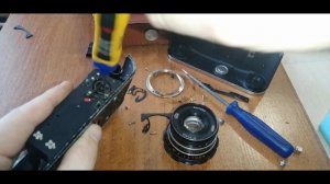 Фотоаппарат ФЭД 5В. Разбор в металлолом.