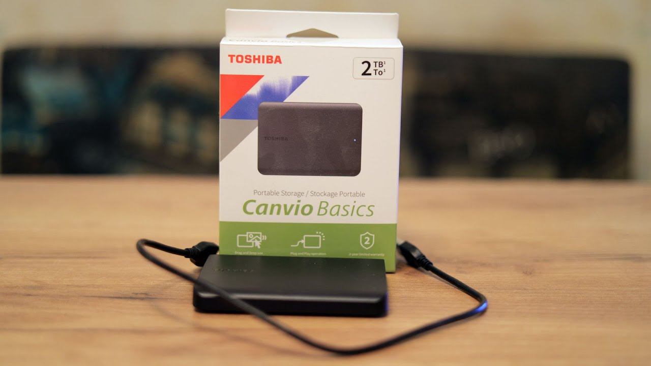 Внешний жесткий диск Toshiba Canvio Basics 2 ТБ HDTB520EK3AA. Распаковка и тестирование. смотреть онлайн