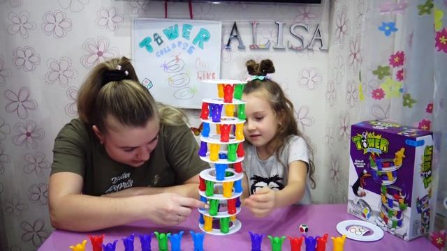 Челлендж башня Пингвинов Tower Collapse ?Crazy Penguin? game от PARTY at Alice и Алисы! смотреть онлайн