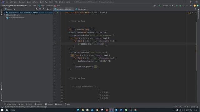 Java Basic Code - 2D Array, 3D Array ( English Tutorial )