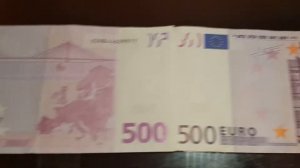 SPAIN/#11/Как выглядит 500 евро.Банковская банкнота 500 (пятьсот) евро.