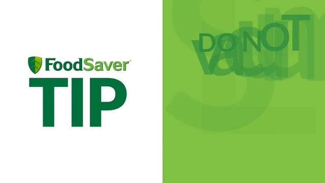 Foods That Cannot Be Sealed | Foodsaver® смотреть онлайн