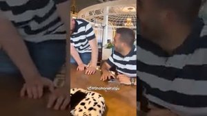 жёны одели мужа одинаковый футболки прикол