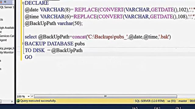 SQL Server DBA - Full BackUp using - SQL Server Agent(English)