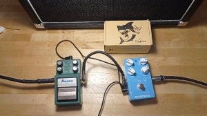 Тест - сравнение гитарных педалей перегруза Caline Pure Sky CP-12 и Ibanez Tube Screamer TS9DX