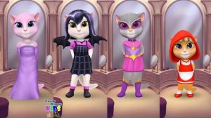 Моя говорящая Анджела ЧЕТЫРЕ КОШЕЧКИ # 24 НОВОГОДНИЙ КАРНАВАЛ и Сладкая башня АНДЖЕЛА,СОНЯ,МИЛА,АНЯ