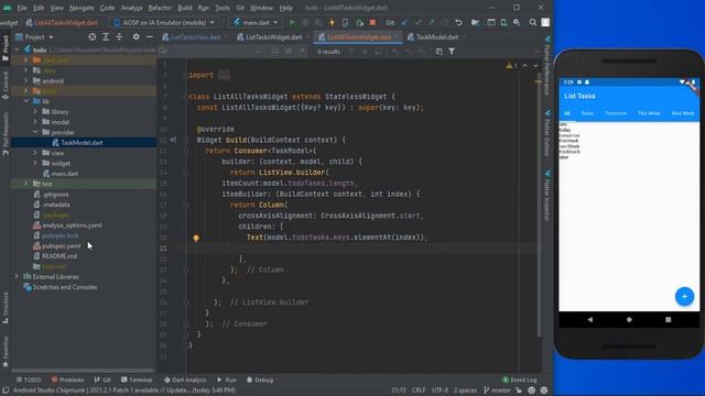 Flutter Practice: Nested List View