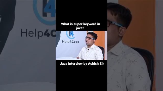 super keyword in java by Ashish Gadpayle sir I #java #super_method  #interview #inheritance #coding