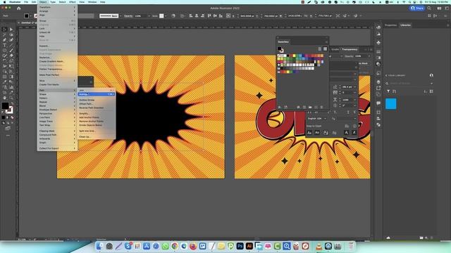 Comic Style Background - Comic Book Text Effect - Adobe Illustrator Tutorial смотреть онлайн