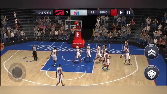 NBA Live Mobile. #16. Игра против Philadelphia. смотреть онлайн