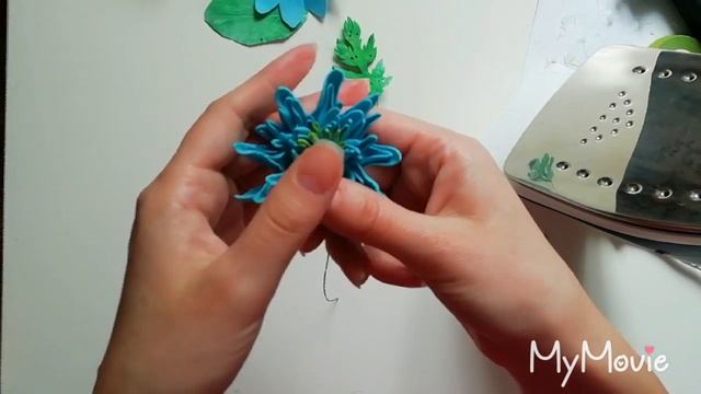 Хризантема  из фоамирана Ereminafom