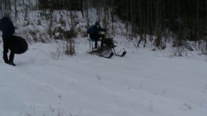 Разборный снегоход палочник.