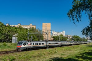 Электропоезд ЭП2Д-0037, перегон Тушино - Подмосковная