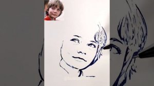 Рисую Алису из фильма Гостья из будущего.