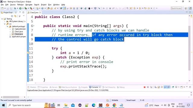 what is exception handling in java смотреть онлайн