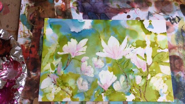 Year of Alcohol Inks - 29A: Exuberance - Pink Magnolia смотреть онлайн