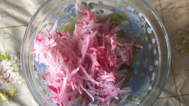 Салат Редиска, Рецепт, Салат из Редиски, Редиска с Яйцом, Салат с Редиской и Огурцом
