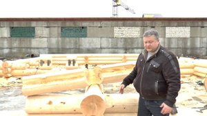 Дом из кедра. Ручная рубка под рубанок. Канадская чаша.