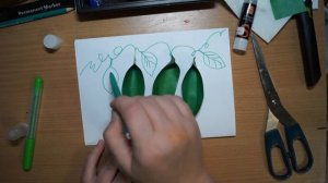 Аппликация "Горох"