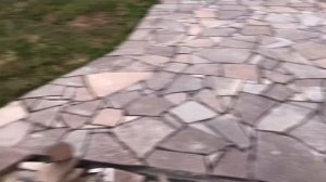 Сравнение площадки, дорожки до и после нанесения швов