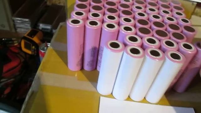 Сборка батареи на элементах 18650 24в21Ач часть 1