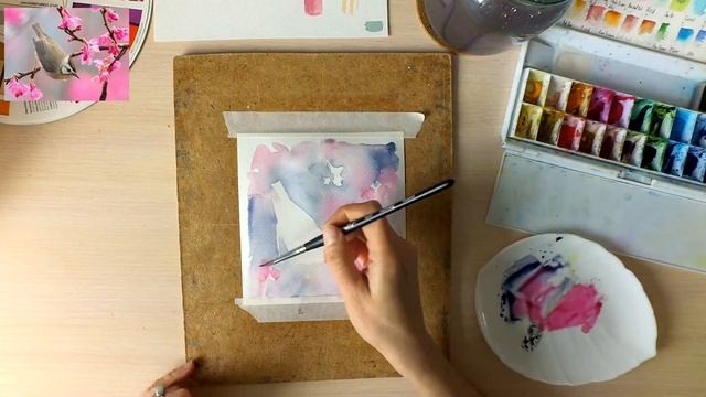 Мастер-класс #65 Как подбирать и смешивать цвета акварели. Работа с цветовым кругом.
