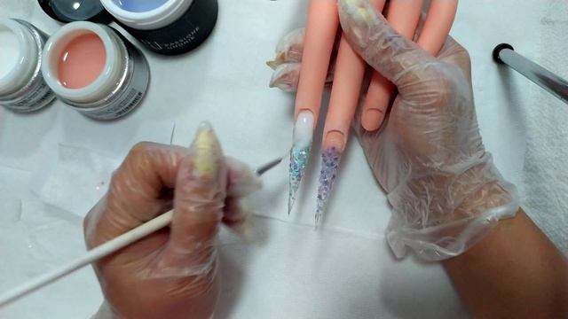 Наращивание ногтей Стилеты , наращиваем экстремально длинные ногти
