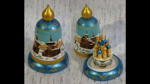 Русские сувениры из дерева, выжигание