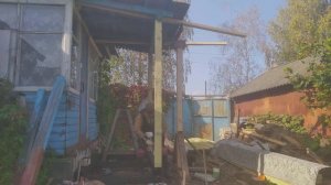 Сага о крыльце Часть 3   5 и 6 дни/ Возведение деревянной части крыльца, антикор обработка, покраск