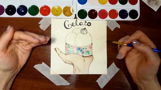 Скетчинг для начинающих. Рисуем итальянское мороженое! смотреть онлайн