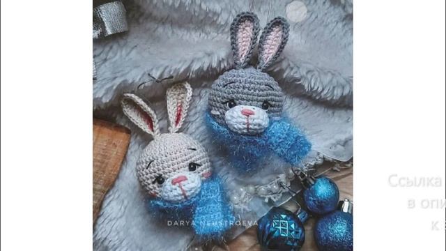 МК по вязанию амигуруми Новогодний Шар Зайка крючком. Автор: Дарья Неустроева