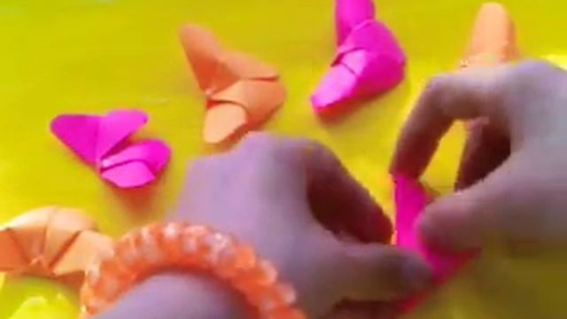 DIY// маленькая бабочка оригами смотреть онлайн