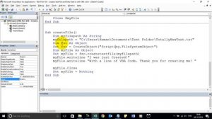 Learn VBA Excel Part 100 - Create and Enter text into a Text File with VBA Code