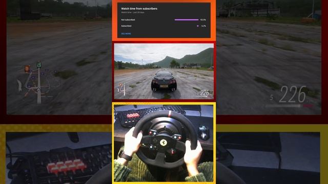 STOCK NISSAN GTR - Speed Test | Forza Horizon 5 | Thrustmaster T300 Ferrari Alcantara