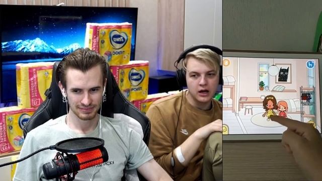 ЗАКВИЕЛЬ и Пятёрка  Смотрят ?СЕРИАЛ СТРАННАЯ ЛЮБОВЬ ?TOCA BOCA ТИК ТОК | Нарезка стрима ФУГАTV