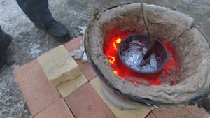 Плавка Алюминиевых Банок. Литье Алюминия. АСМР.