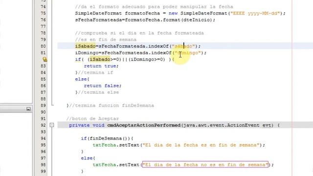 saber si una fecha es en fin de semana en java смотреть онлайн