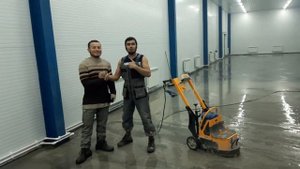 Шлифовка после залита бетоном