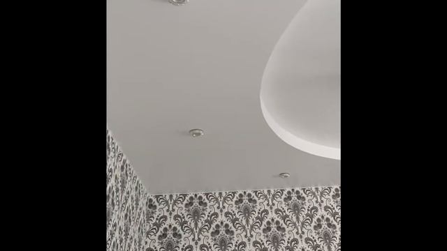 Двухуровневый натяжной потолок "Круг" смотреть онлайн