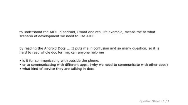 Android : Example of AIDL use смотреть онлайн