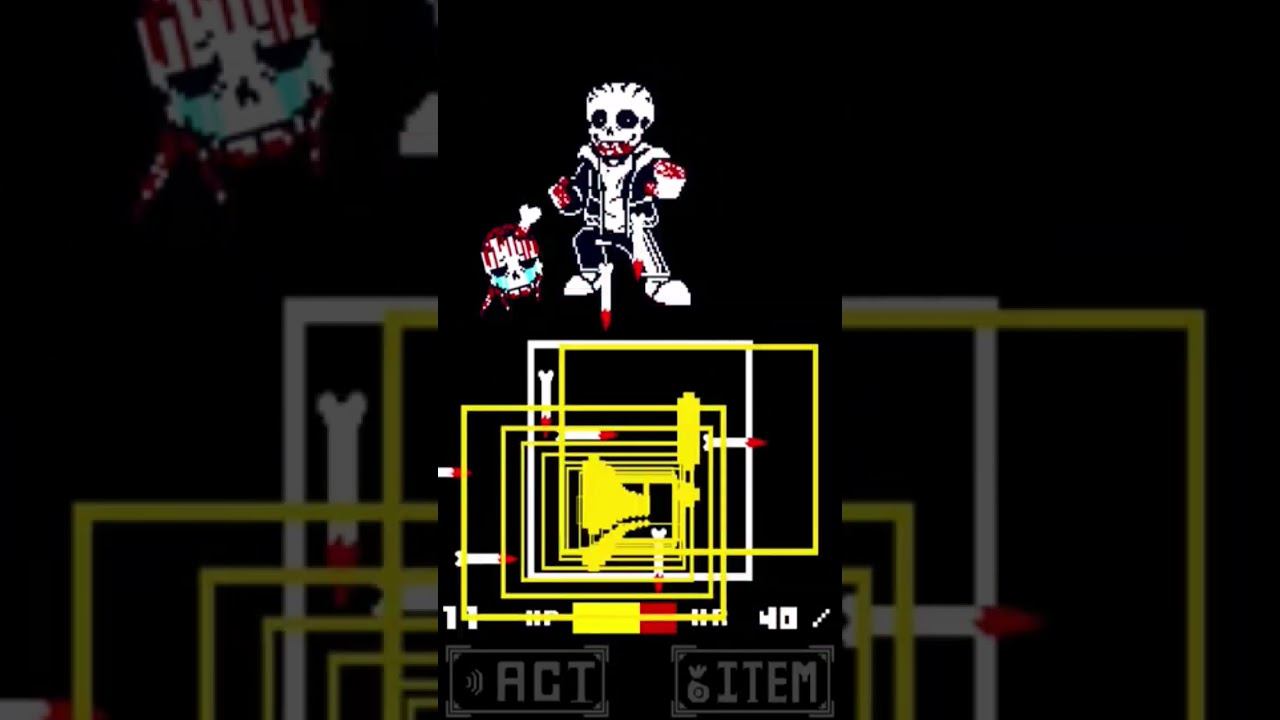 Финальная Атака Обезумевшего Санса - Insanity Sans Fight смотреть онлайн