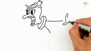 How to Draw Beppi the Clown | Cuphead