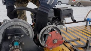 Охотник смастерил снегоход своими руками