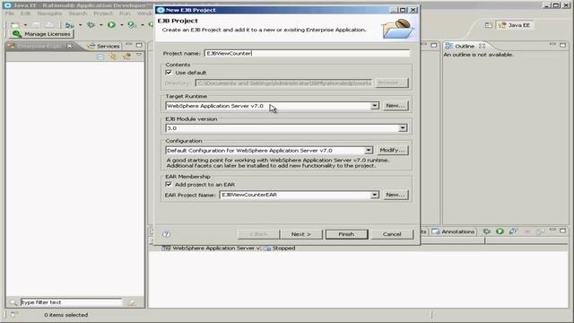 Crash course in Enterprise JavaBeans 3 - Part 2: Creating the Enterprise JavaBean project смотреть онлайн