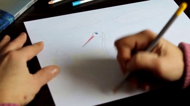 Урок 2. учимся рисовать аиста смотреть онлайн